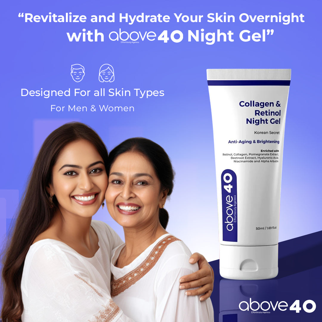 Collagen & Retinol Anti-Ageing & Brightening Night Gel Cream | For Men & Women
