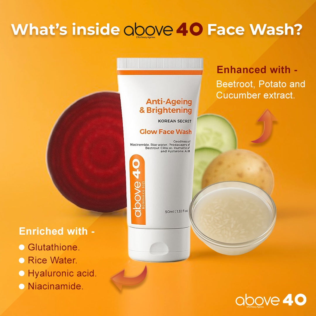 Anti-Ageing & Brightening Glow Face Wash | For Men & Women