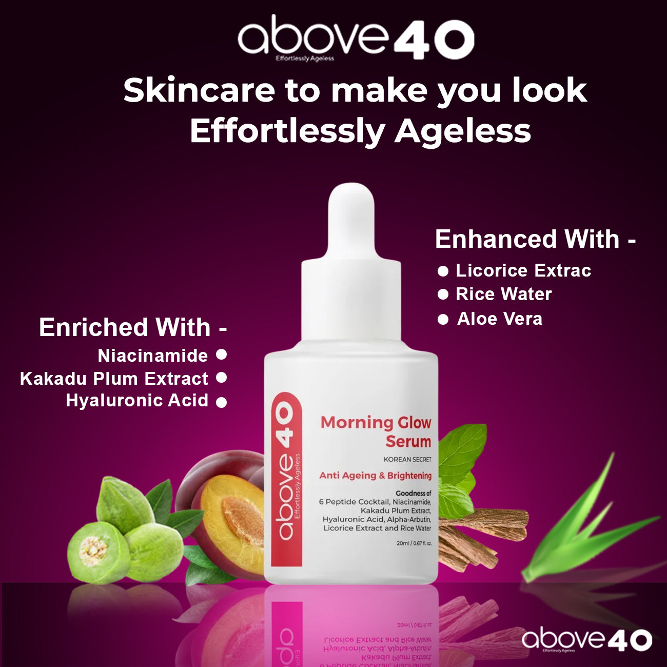 Anti-Ageing & Brightening Morning Glow Serum | For Men & Women