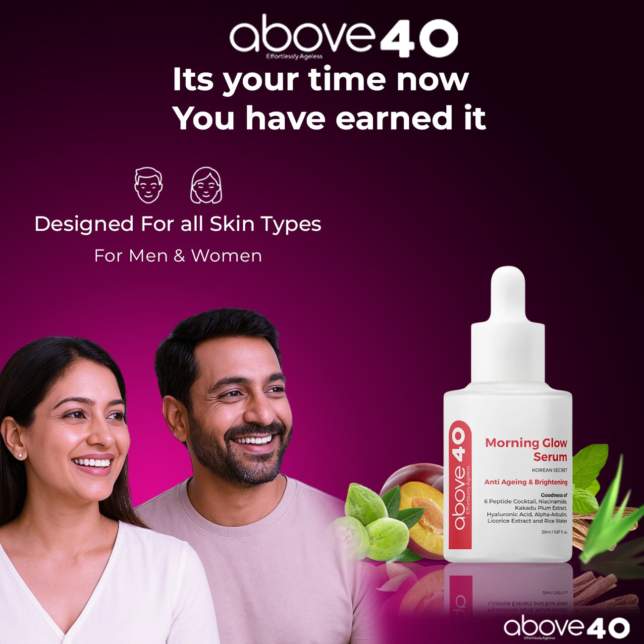 Anti-Ageing & Brightening Morning Glow Serum | For Men & Women