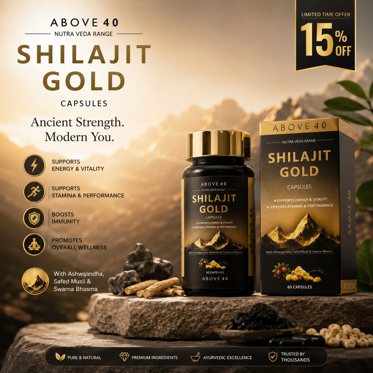 Shilajit Gold: The Ayurvedic Secret to Natural Energy, Strength & Daily Vitality