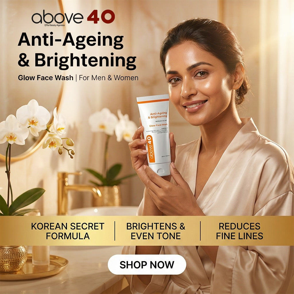 Above40 Anti-Ageing & Brightening Glow Face Wash | Best Face Wash for Indian Skin Over 40