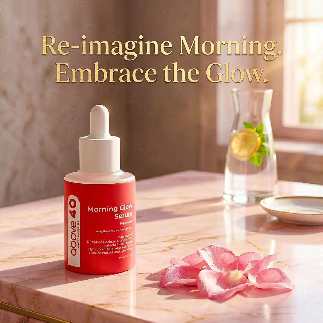 Best Morning Glow Serum for Skin Over 40 | 6-Peptide + Kakadu Plum | Above40