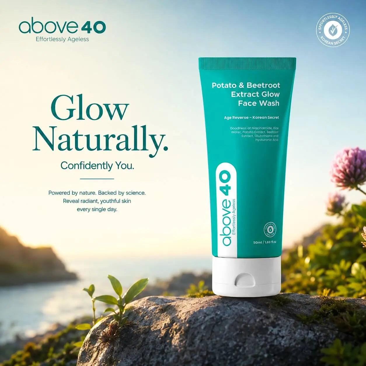 Best Face Wash for Skin Over 40 | Glutathione & Korean Anti-Ageing Cleanser – Above40