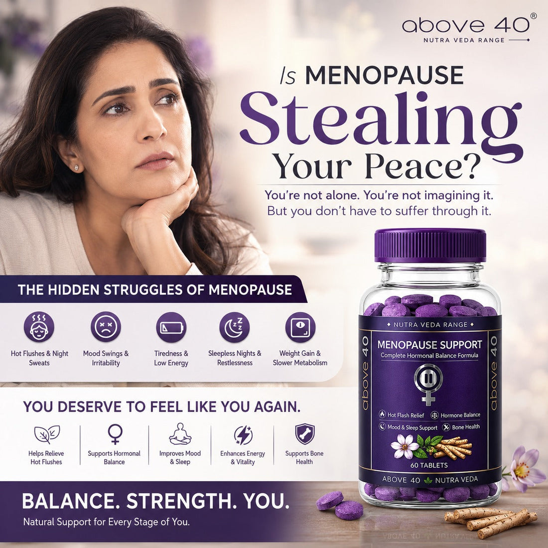 Menopause Support Tablets: A Complete Guide to Managing Menopause Naturally | Above 40