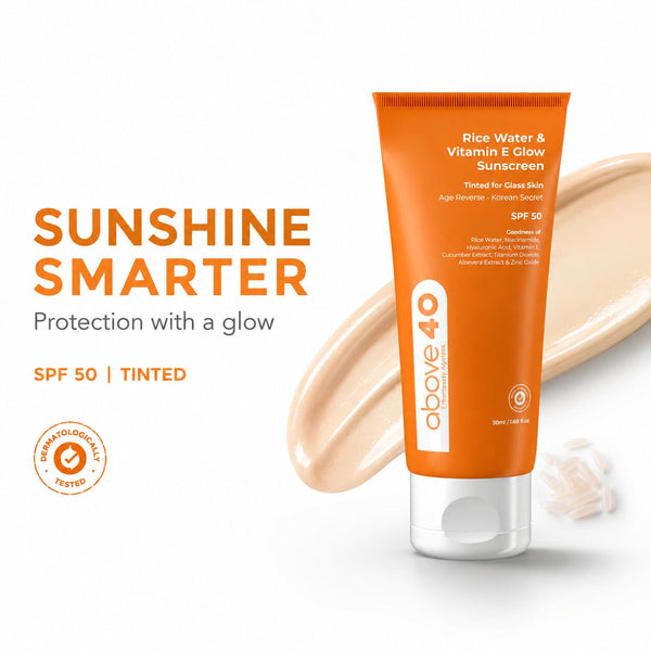 Tinted Sunscreen SPF 50 PA++++ – Korean Glow Sunblock with Niacinamide & Hyaluronic Acid