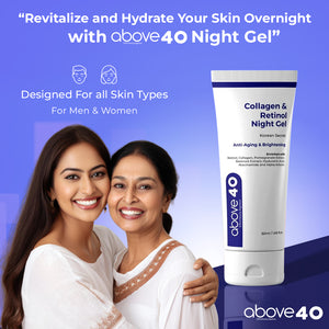 Collagen & Retinol Anti-Ageing & Brightening Night Gel Cream | For Men & Women