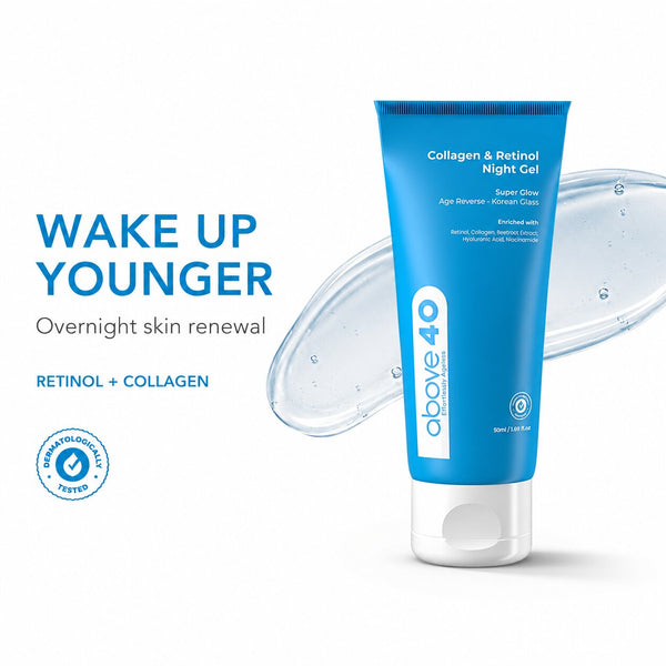 Retinol Night Cream – Korean Anti Aging Lightweight Gel Cream for Fine Lines & Wrinkles with Retinol & Collagen | Women & Men