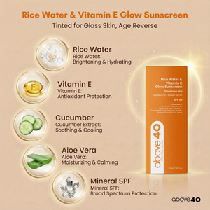 Tinted Sunscreen SPF 50 PA++++ – Korean Glow Sunblock with Niacinamide & Hyaluronic Acid