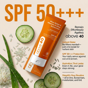 Tinted Sunscreen SPF 50 PA++++ – Korean Glow Sunblock with Niacinamide & Hyaluronic Acid