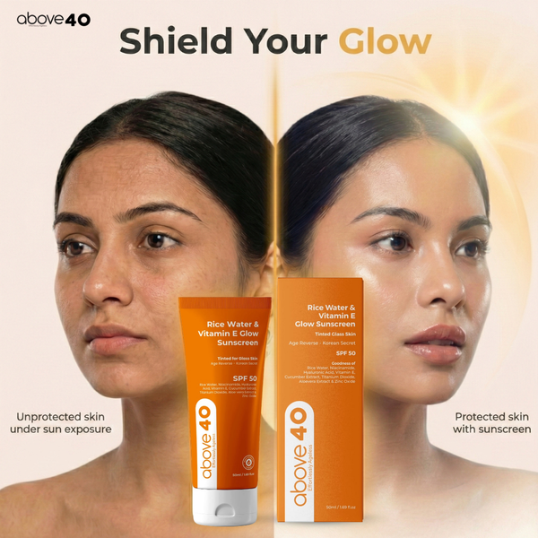 Tinted Sunscreen SPF 50 PA++++ – Korean Glow Sunblock with Niacinamide & Hyaluronic Acid