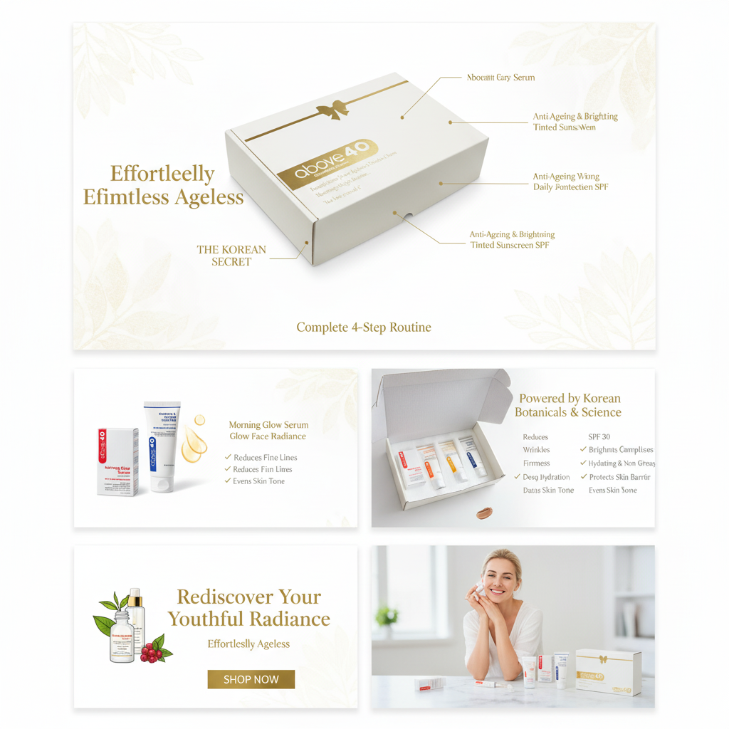 Above40 Complete Holistic Skincare Ritual Box - Gift the Art of Self-Love