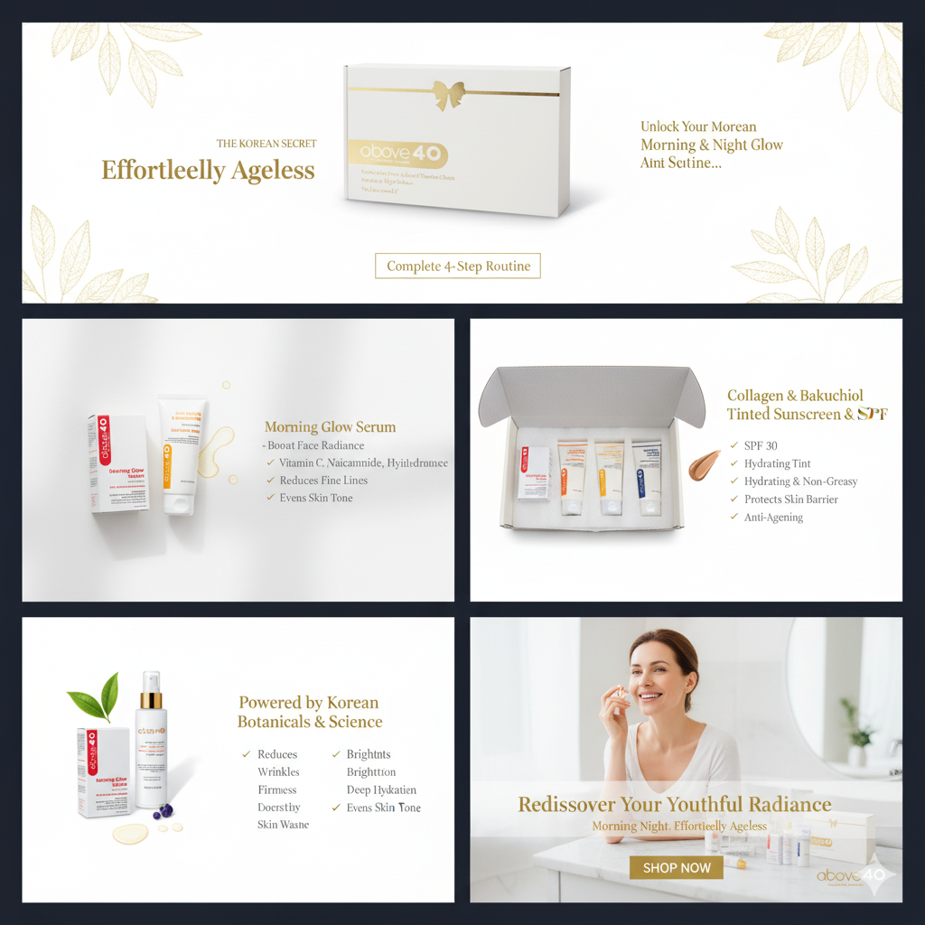 Above40 Complete Holistic Skincare Ritual Box - Gift the Art of Self-Love