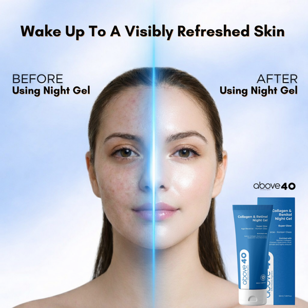 Retinol Night Cream – Korean Anti Aging Lightweight Gel Cream for Fine Lines & Wrinkles with Retinol & Collagen | Women & Men