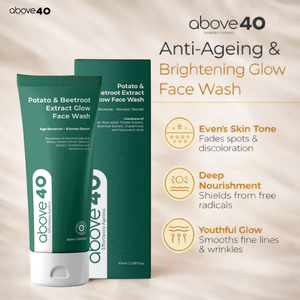 Glow Face Wash – Korean Anti Ageing & Brightening Cleanser with Glutathione