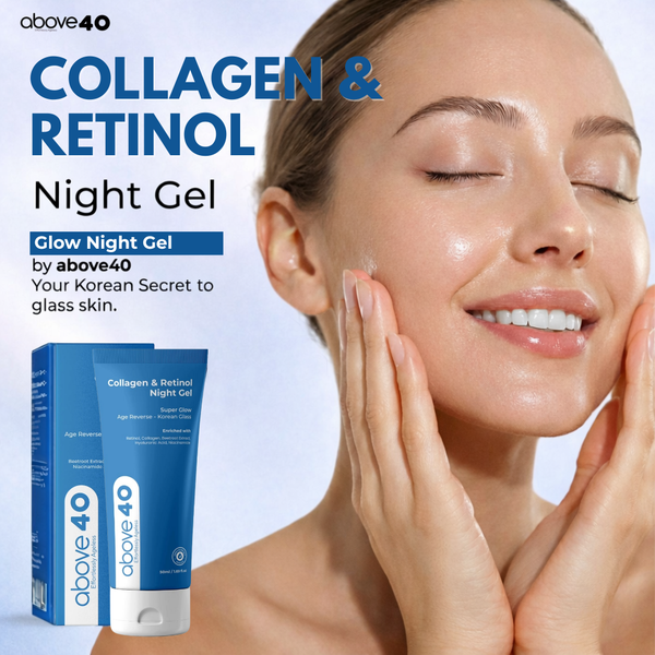 Retinol Night Cream – Korean Anti Aging Lightweight Gel Cream for Fine Lines & Wrinkles with Retinol & Collagen | Women & Men