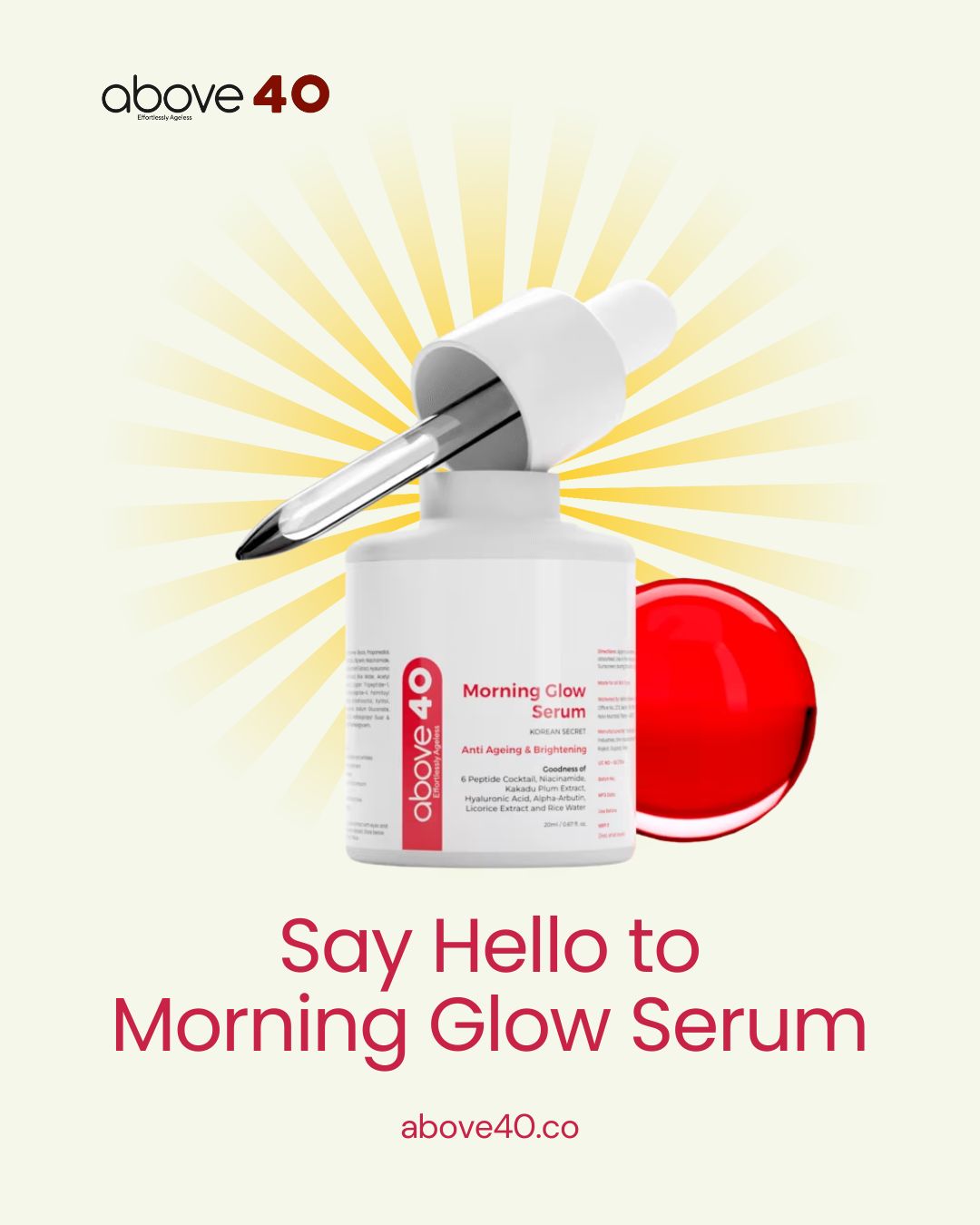 Anti-Ageing & Brightening Morning Glow Serum | For Men & Women