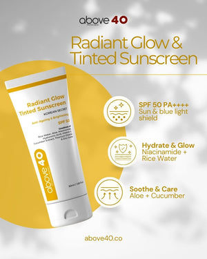 Radiant Glow Tint Sunscreen – Anti Ageing and Brightening | For Men & Women