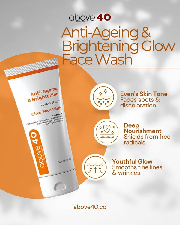 Anti-Ageing & Brightening Glow Face Wash | For Men & Women