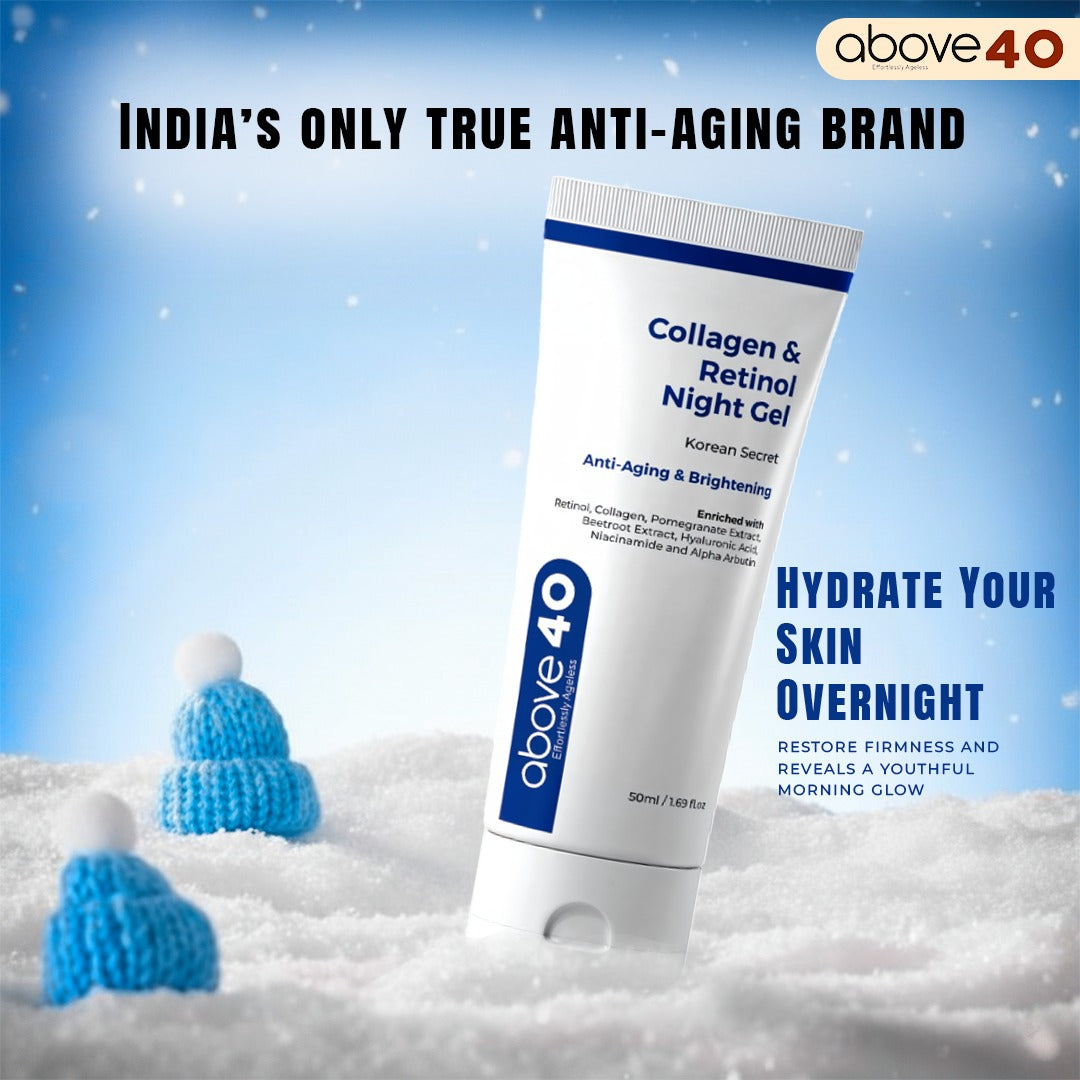 Collagen & Retinol Anti-Ageing & Brightening Night Gel Cream | For Men & Women