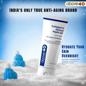Collagen & Retinol Anti-Ageing & Brightening Night Gel Cream | For Men & Women