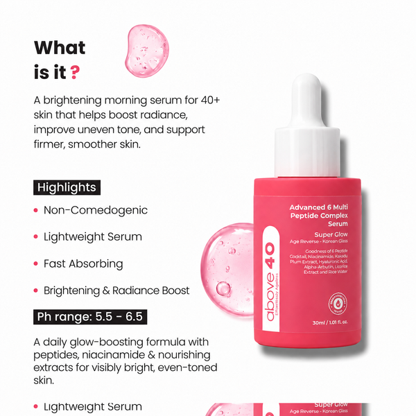 Anti-Ageing & Brightening Morning Glow Serum | For Men & Women