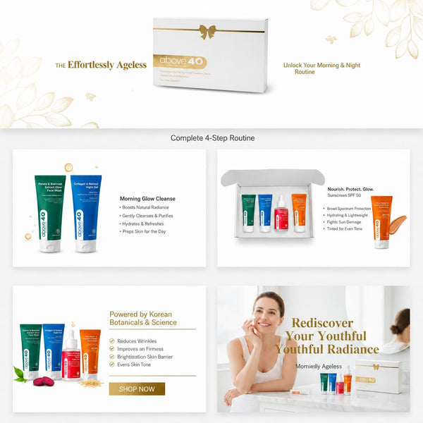 Above40 Complete Holistic Skincare Ritual Box - Gift the Art of Self-Love