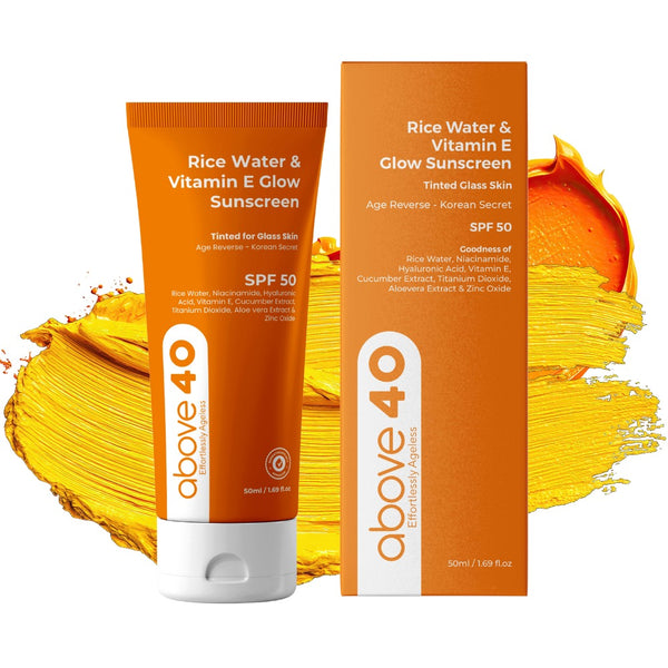 Tinted Sunscreen SPF 50 PA++++ – Korean Glow Sunblock with Niacinamide & Hyaluronic Acid