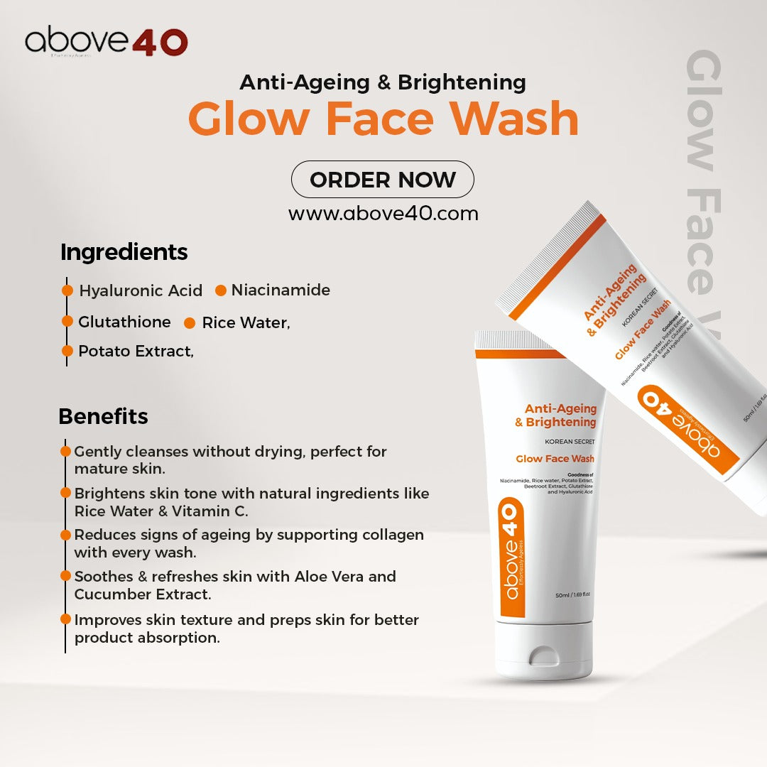 Anti-Ageing & Brightening Glow Face Wash | For Men & Women
