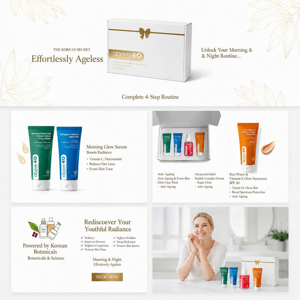 Above40 Complete Holistic Skincare Ritual Box - Gift the Art of Self-Love