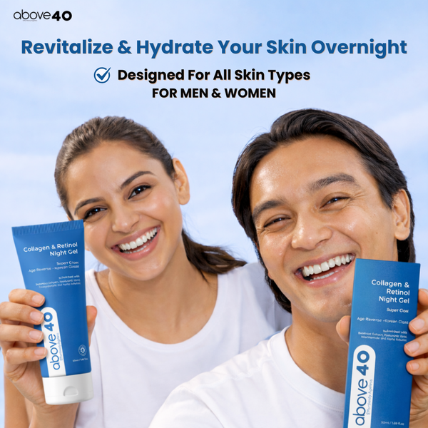 Retinol Night Cream – Korean Anti Aging Lightweight Gel Cream for Fine Lines & Wrinkles with Retinol & Collagen | Women & Men